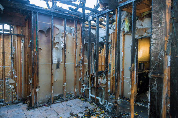 Professional Fire Damage Removal technician working in Clymer, PA